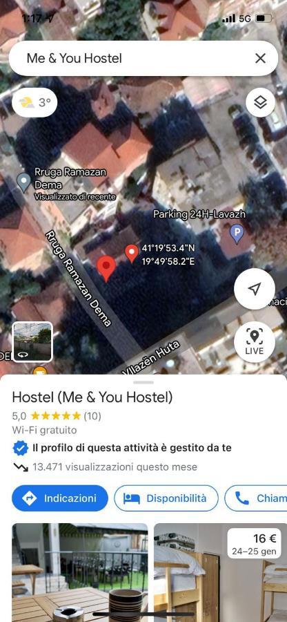 Me&You Hostel Tirana Buitenkant foto